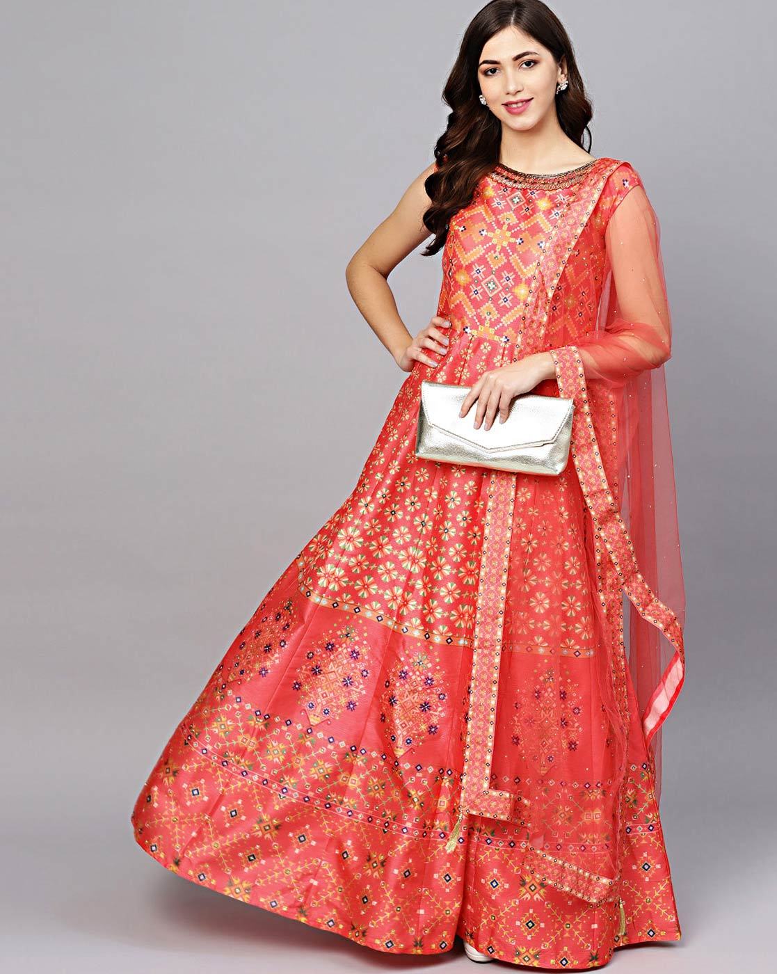 Women Indian Palazzo Kurta Dupatta Set Flared Cotton Kurta Long Anarkali  Gown | eBay