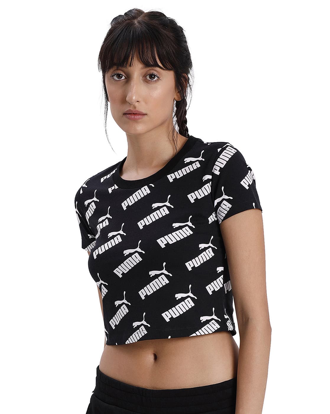 Buy Black Tshirts for Women by Puma 