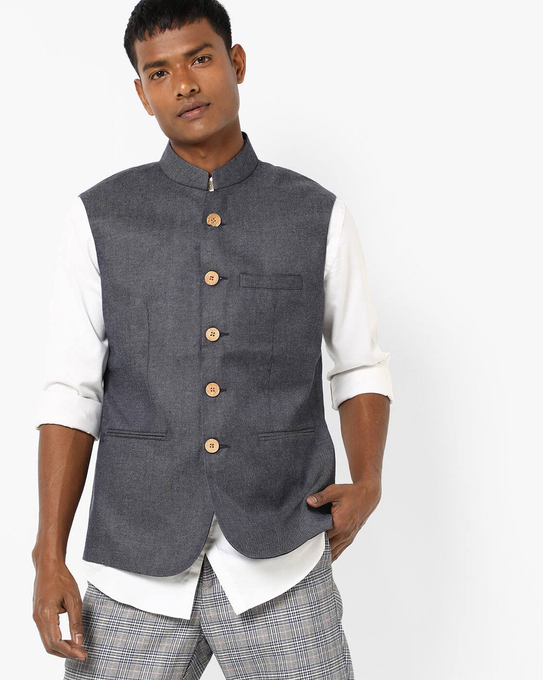 nehru jacket red tape