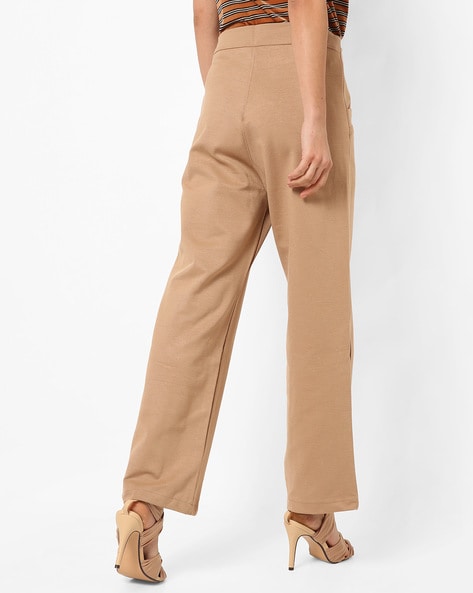 Coated Camel Color Skinny Pants For Women  Outdoor Trousers  Lovez Aqua