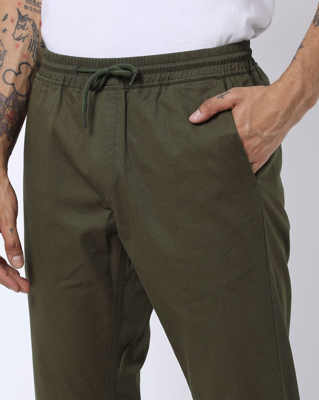 Buy Grey Trousers & Pants for Men by NEVER NEUD Online | Ajio.com
