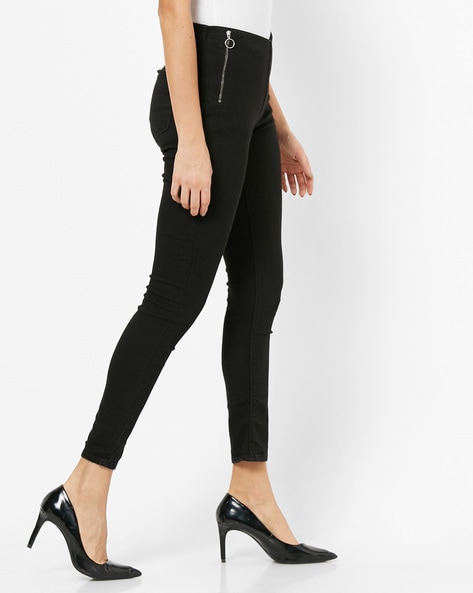 $55 ABL Denim Women Blue Side Zip Elastic Waist Boot Cut Leg Jeans Pants  Size 40 | eBay