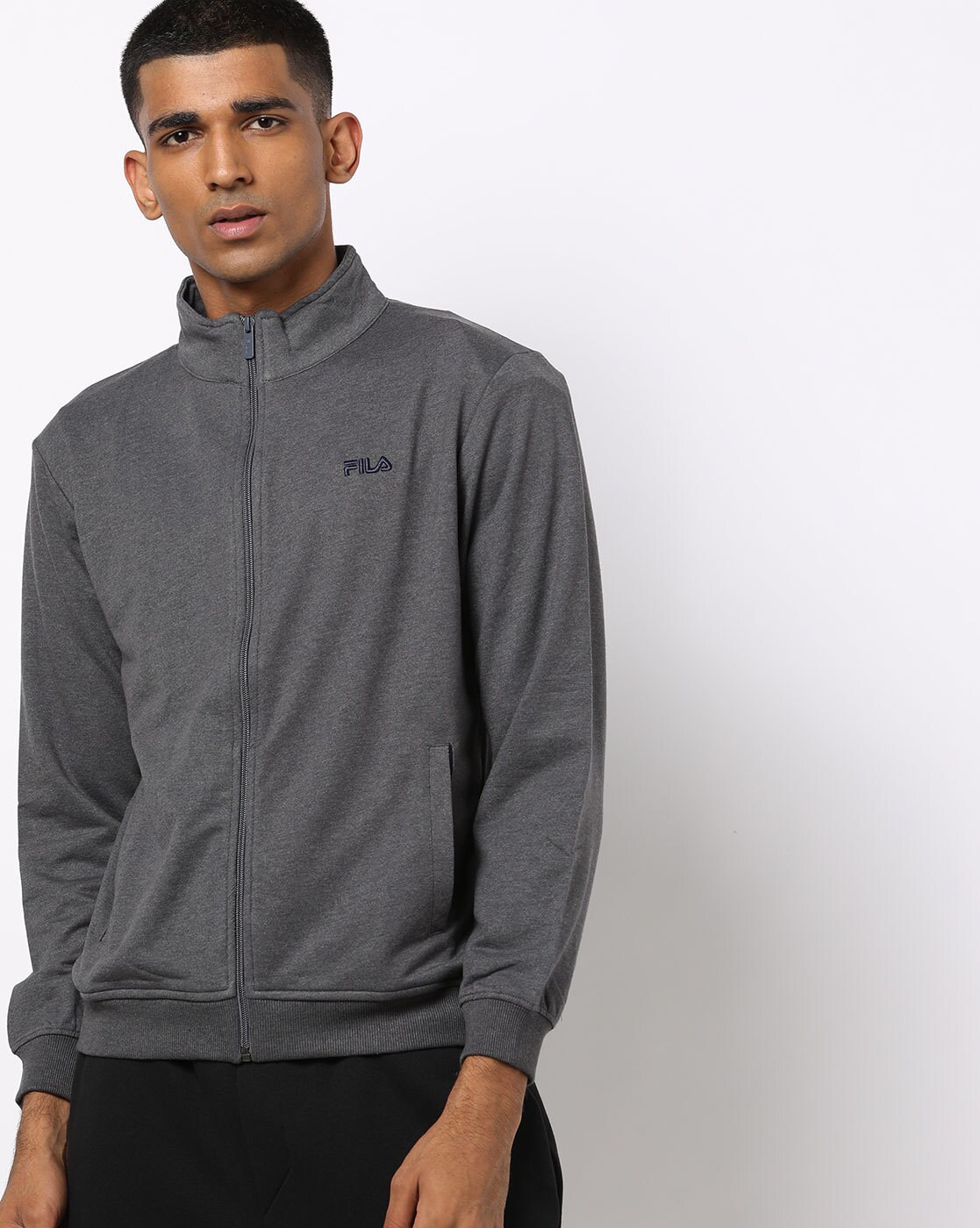 fila high neck sweatshirt with front logo