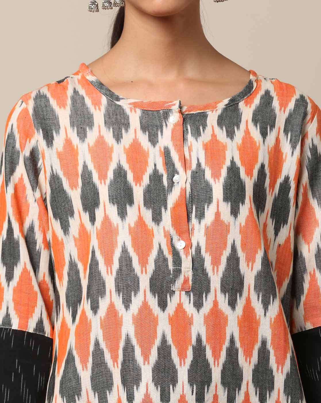 Rozana Vidisha Ikat Cotton Kurta