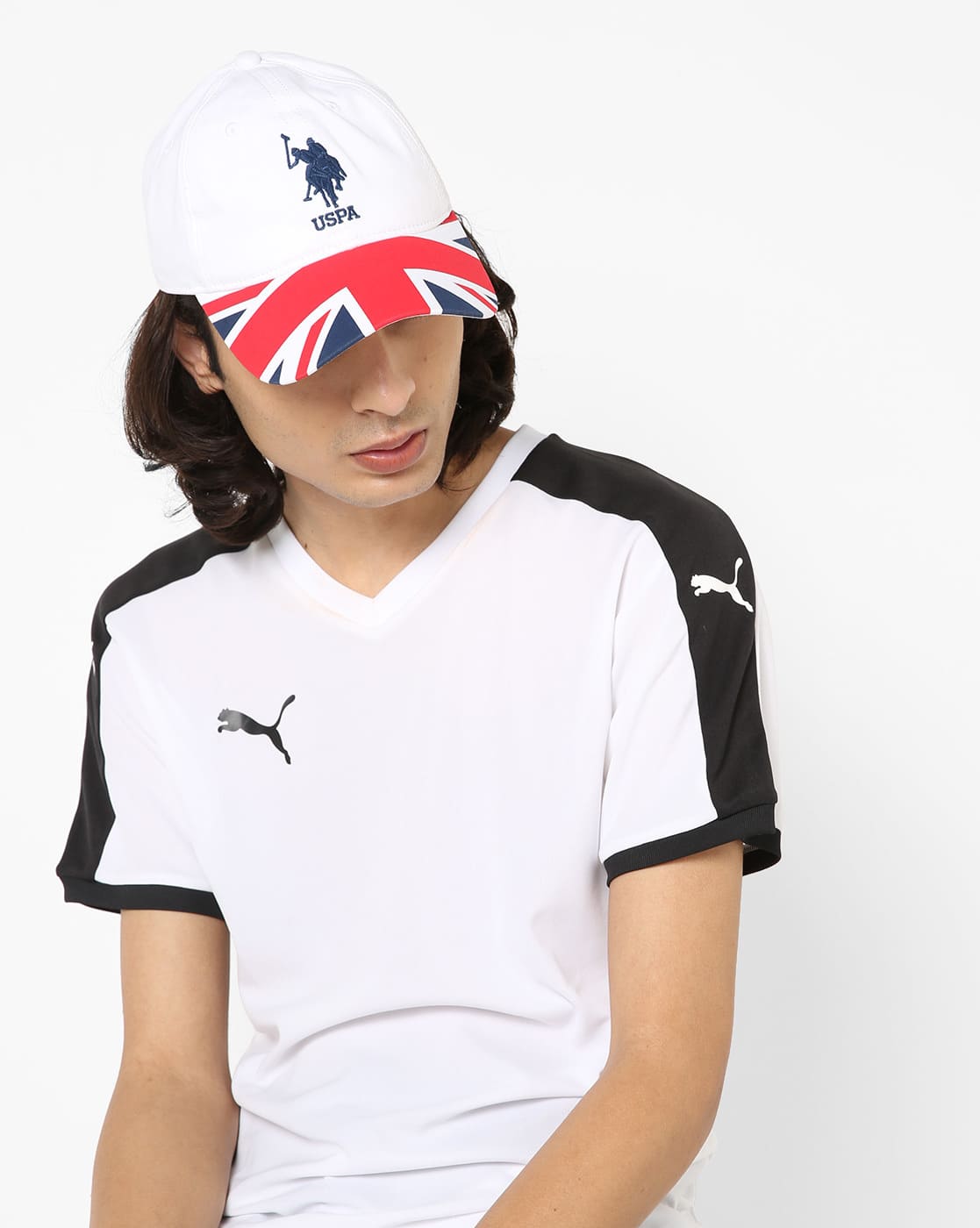 us polo white cap