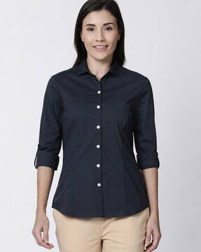 slim fit tees womens