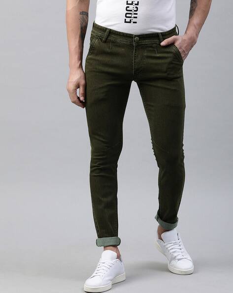 Buy Olive Jeans for Men by iVOC Online 