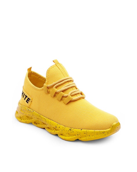 running shoes yellow