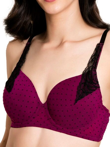 Padded Bra with Lace Trims