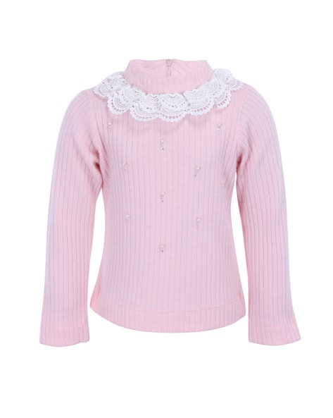 Buy Pink Sweaters Cardigans For Girls By Cutecumber Online Ajio Com