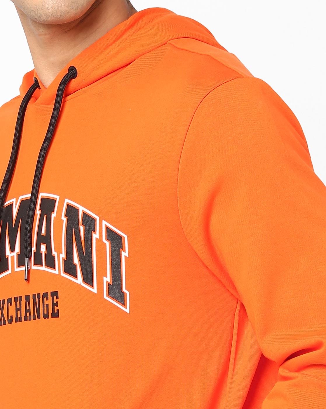 Armani exchange on sale hoodie orange