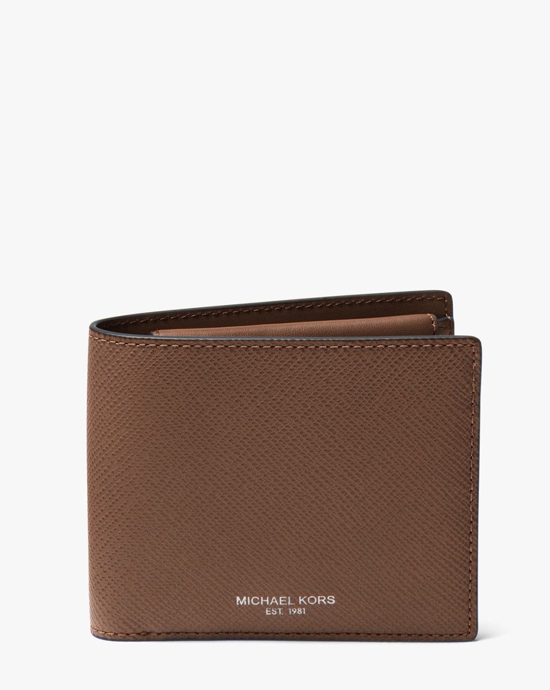 Buy Michael Kors Men Brown All-Over MK Bi-Fold Wallet Online