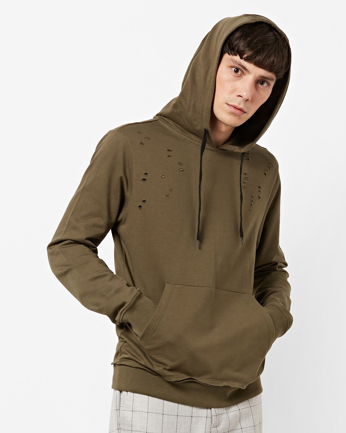 distressed hoodie mens