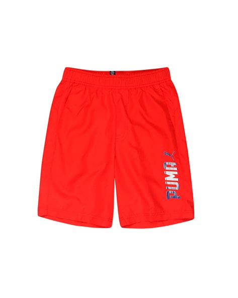 puma red shorts
