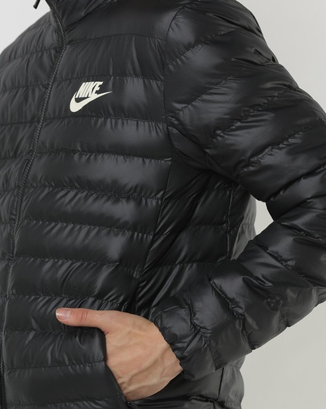 Black nike best sale puffer coat