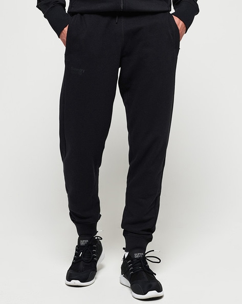 black joggers with pockets