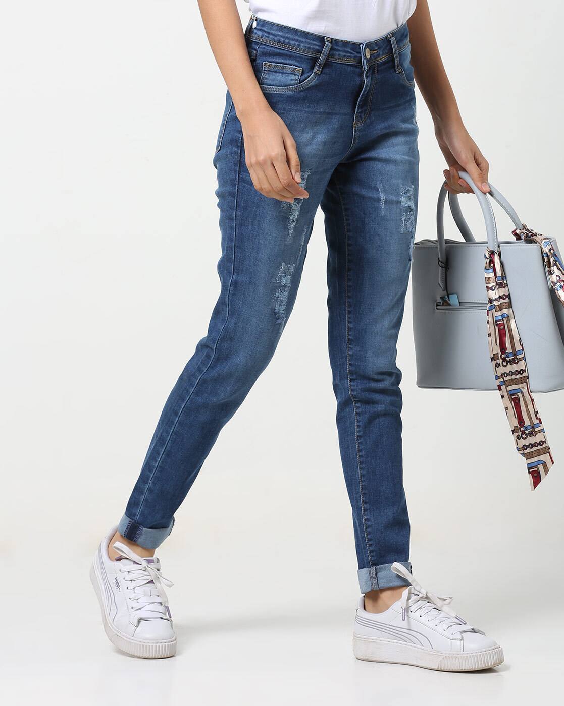boyfriend jeans ajio