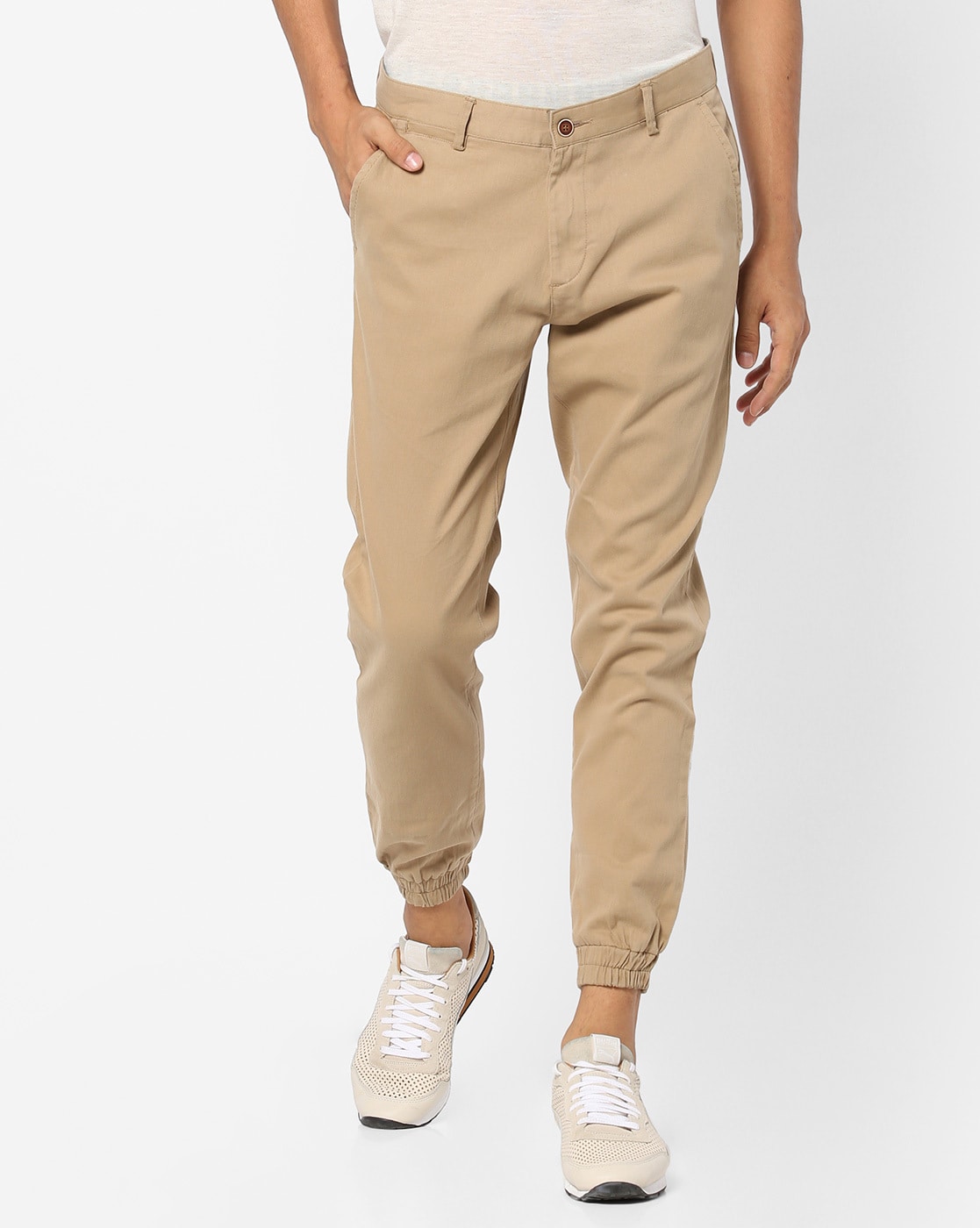 Buy Khaki Trousers  Pants for Men by AJIO Online  Ajiocom