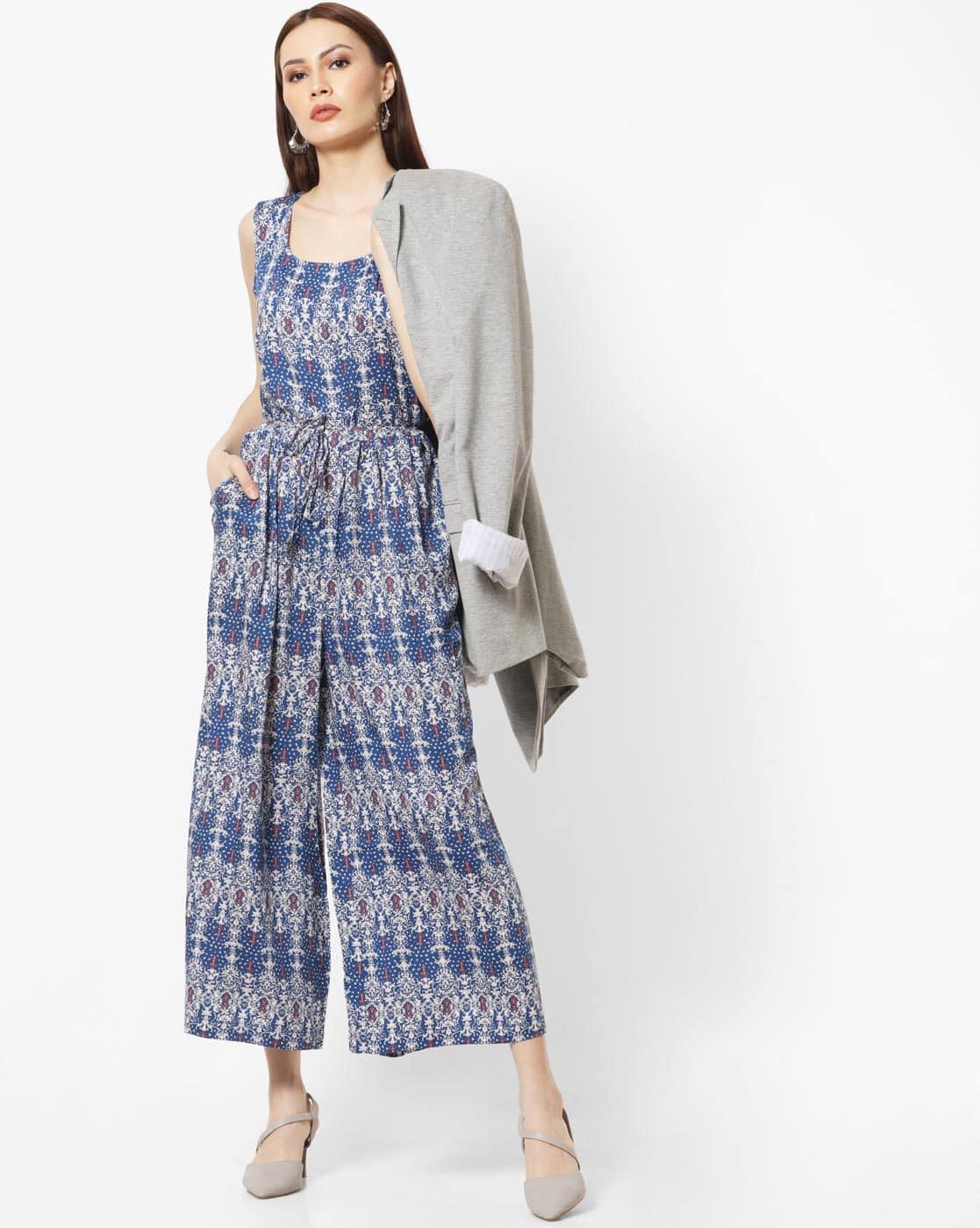 blue polo jumpsuit