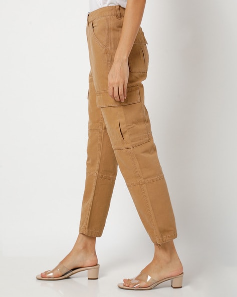 Buy Peach Trousers  Pants for Women by AJIO Online  Ajiocom