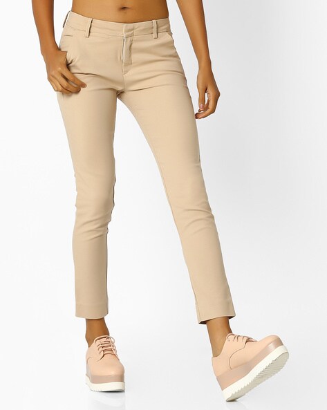 Light Green Solid Ankle-Length Casual Women Regular Fit Pants - Selling  Fast at Pantaloons.com