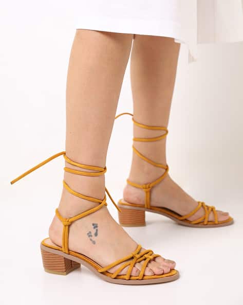 yellow tie heels