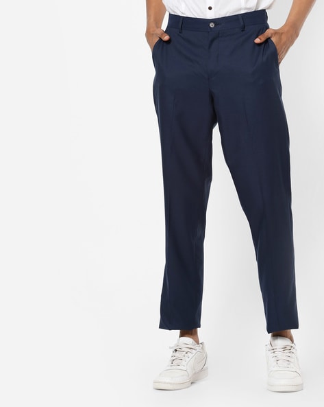 Buy navy Trousers & Pants for Men by JOHN PLAYERS Online