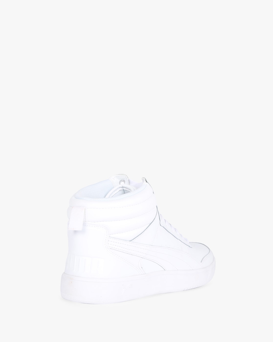 puma high neck white shoes