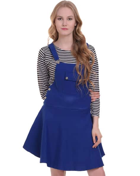 dungaree dress ajio
