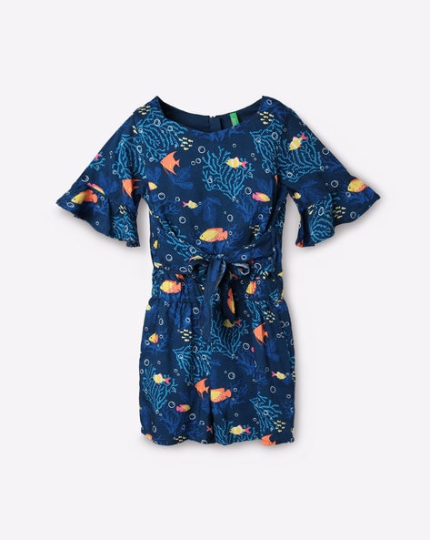 Buy Blue Dungarees &Playsuits for Girls by UNITED COLORS OF BENETTON Online  | Ajio.com