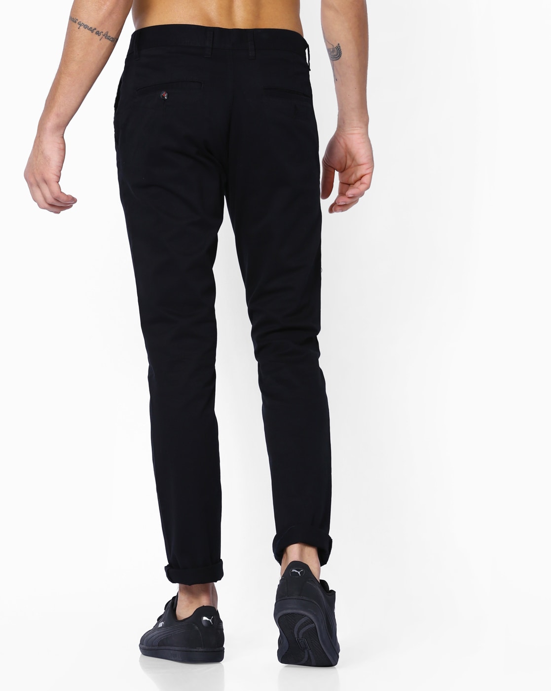 Buy Medium Grey Trousers & Pants for Men by NETPLAY Online | Ajio.com