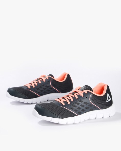 reebok textured lace up sports shoes