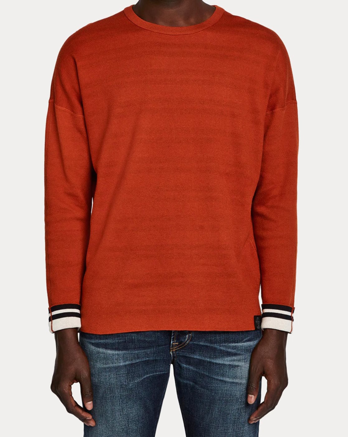 scotch and soda orange sweater