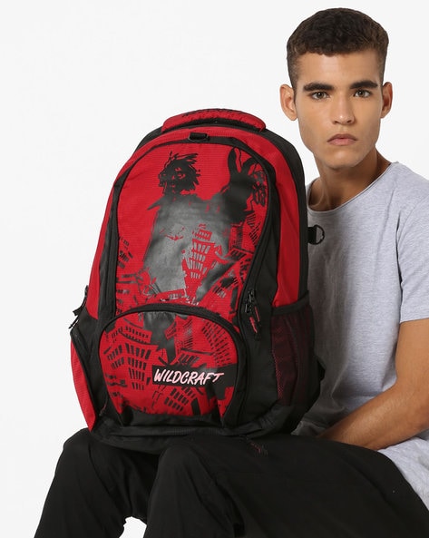 Wildcraft bags red outlet and black