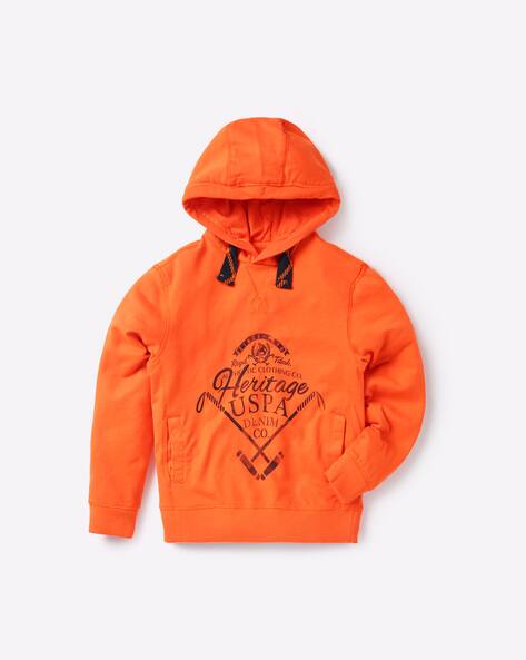 orange polo sweatshirt