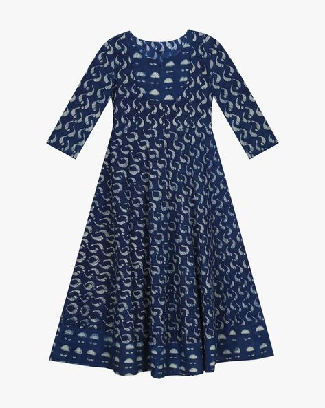 Indigo shop colour frock