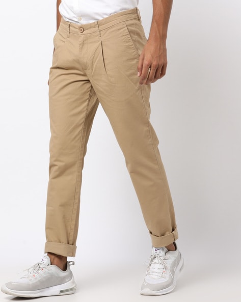 Low Waist Suit Trousers Brown | NA-KD
