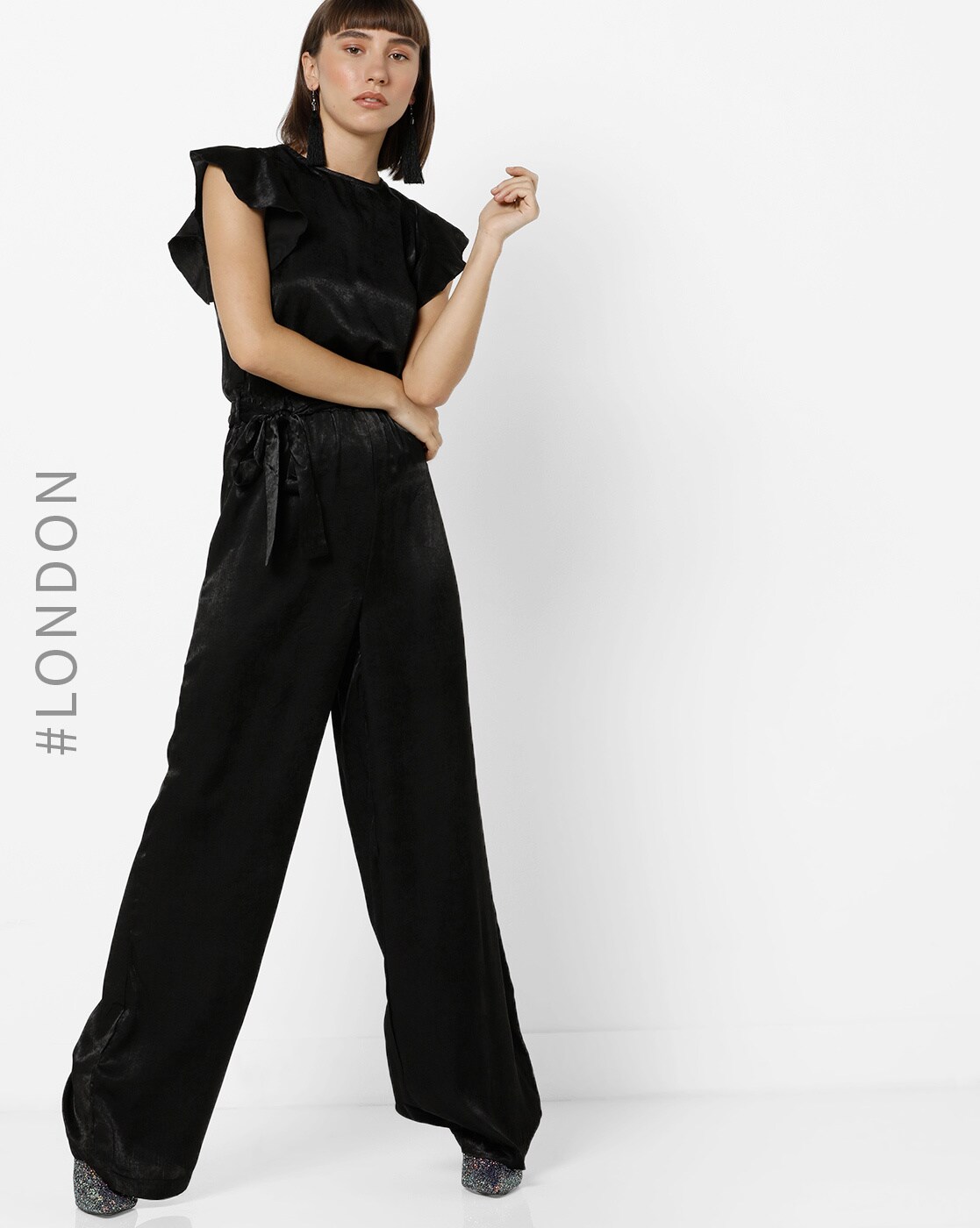 mela london belted jumpsuit