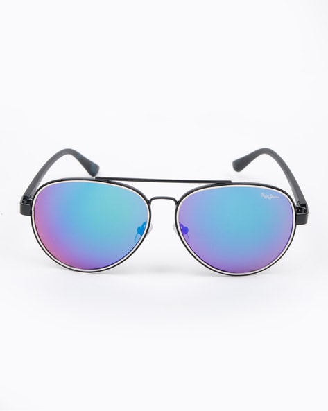 Buy Pepe Jeans Unisex Mirrored Rectangular Sunglasses - Sunglasses for  Unisex 1783453 | Myntra