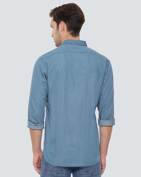 Blue Shirts for Men by LOUIS PHILIPPE 