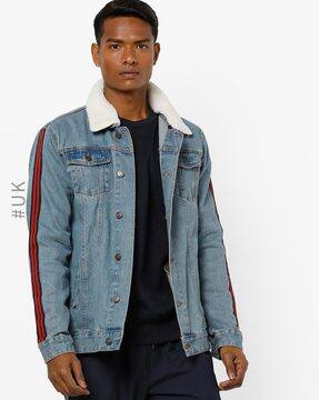 denim jacket men ajio