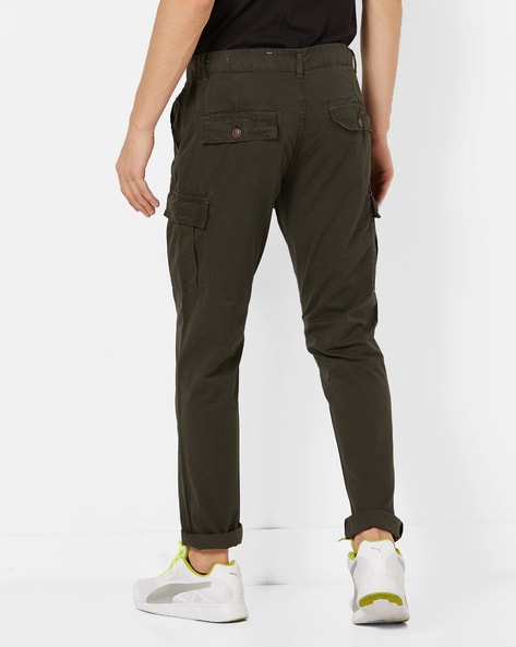 Shop Trendy Olive Green Cargo Pants For Men Online, 45% OFF