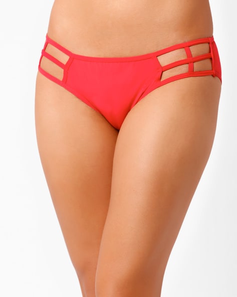 Buy Clovia Pack of 2 Low Waist Seamless Laser Cut Bikini Panty -  Multi-Color online
