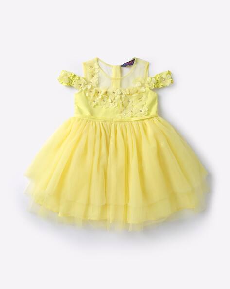 yellow dress for baby girl