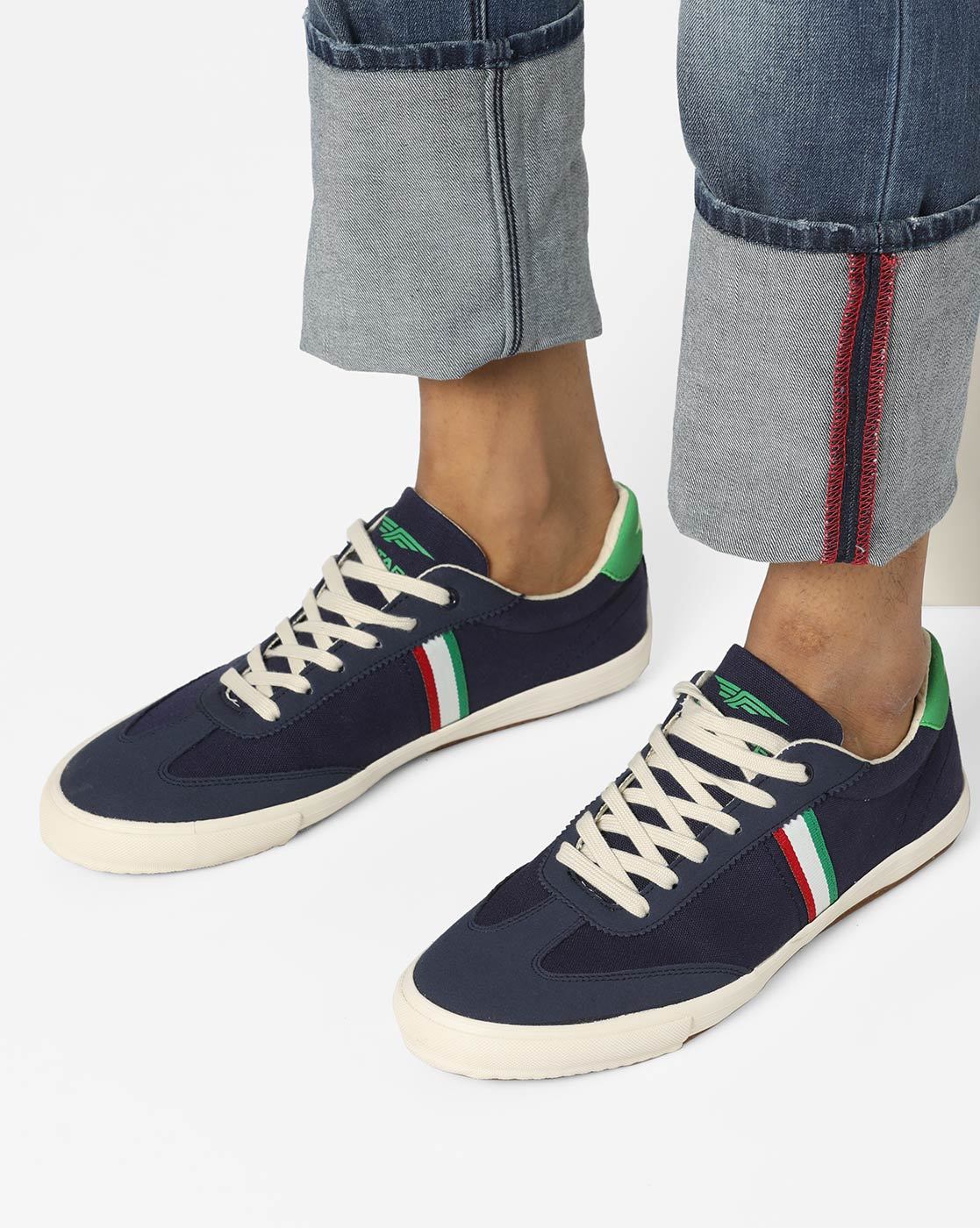 red tape navy blue shoes