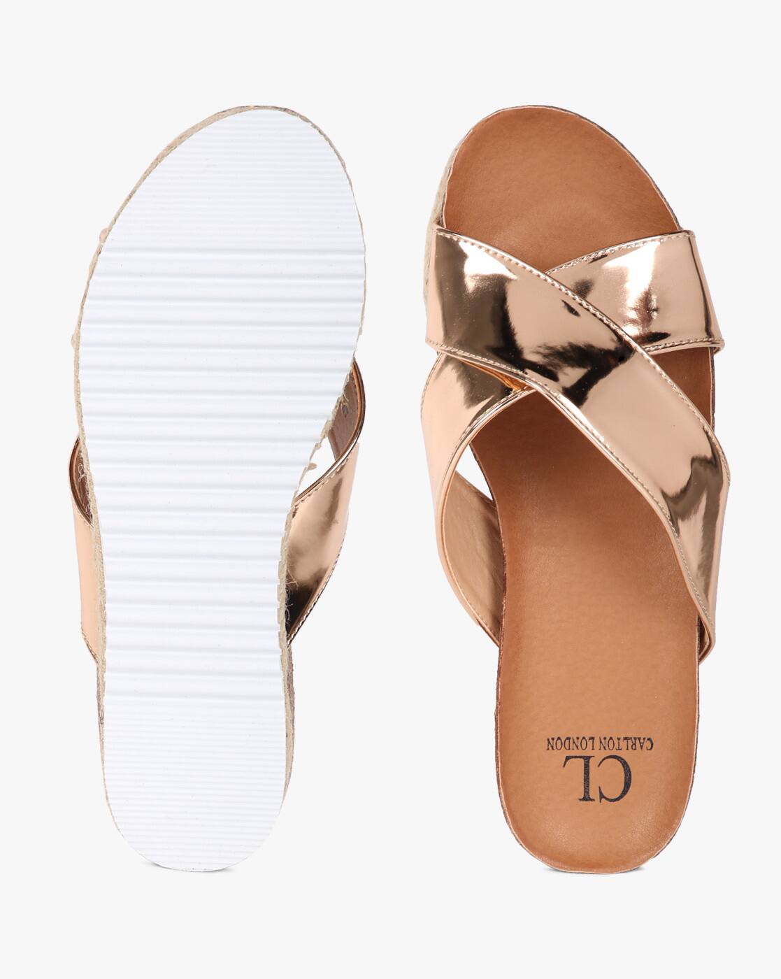 Buy Rosegold Heeled Sandals for Women by Carlton London Online
