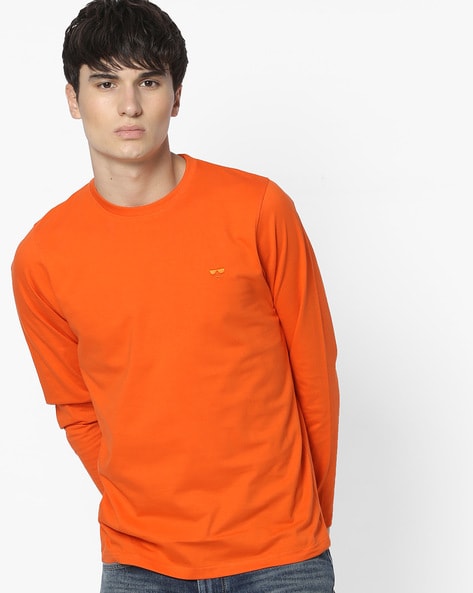 orange t shirt full sleeve