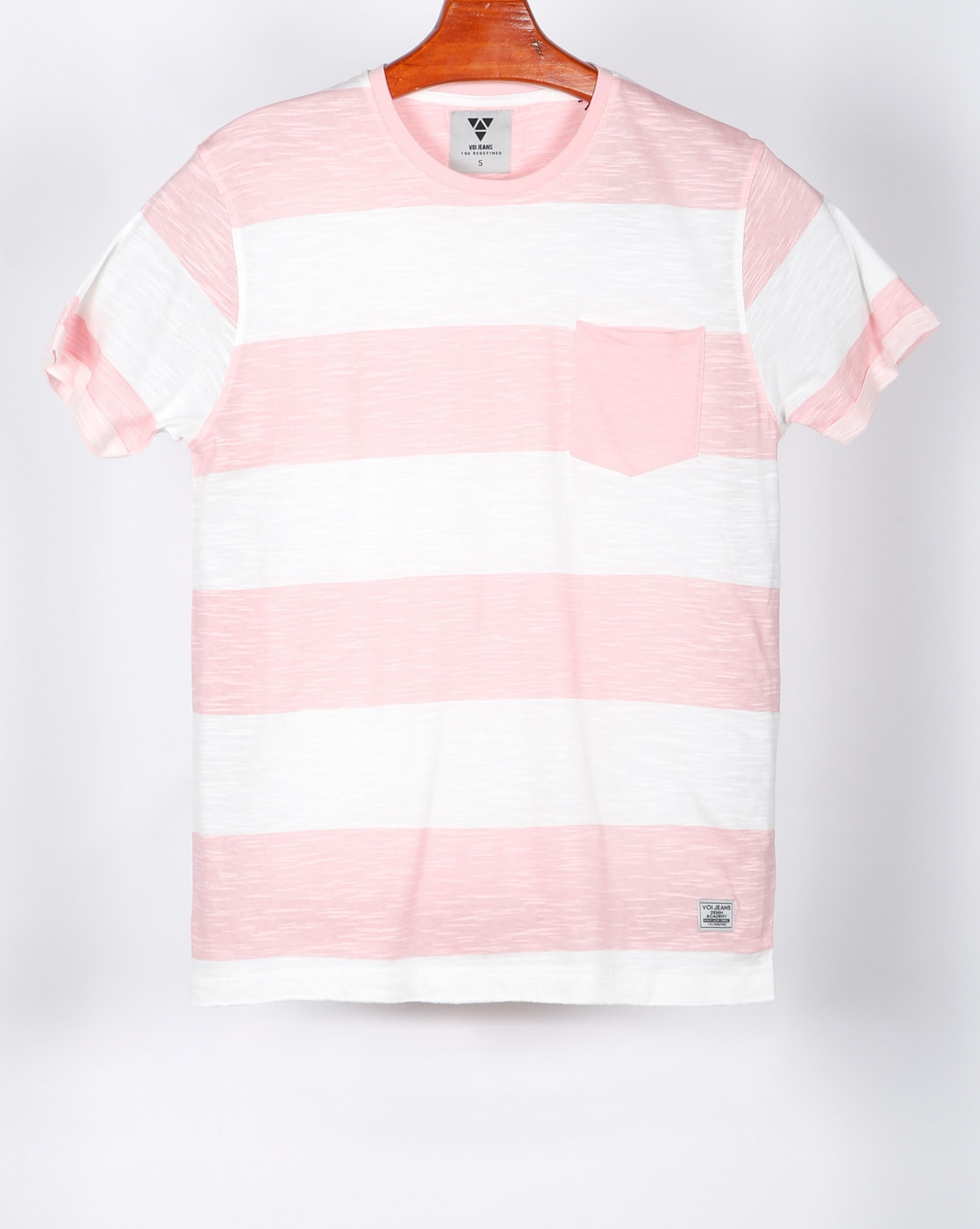 pink and white t shirt