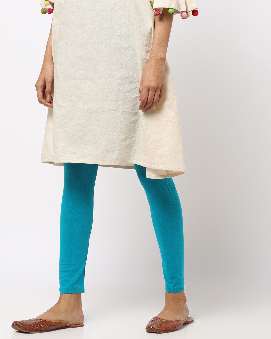 ankle length leggings with kurti