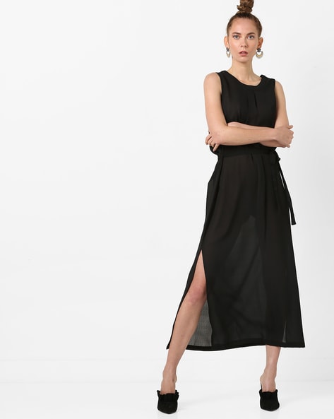 Ajio 2025 black dress